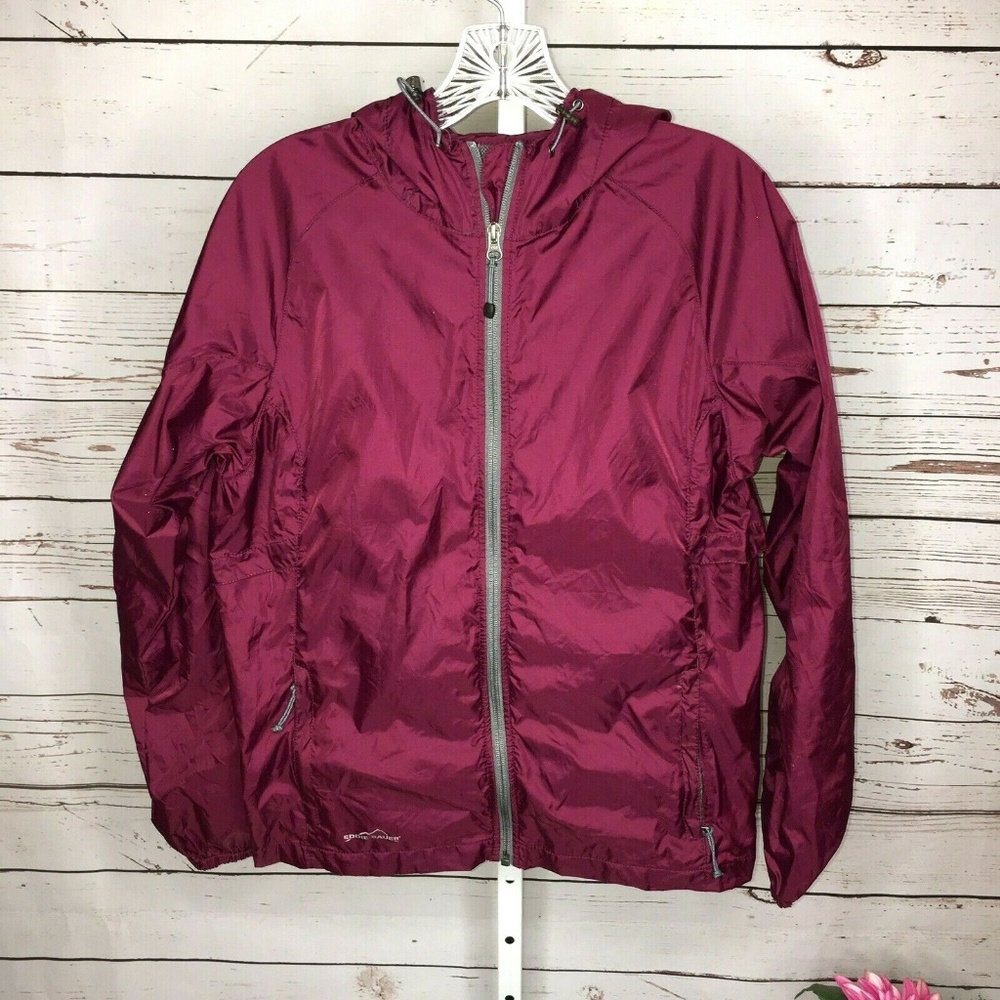 Eddie Bauer Zip Front Windbreaker Size M